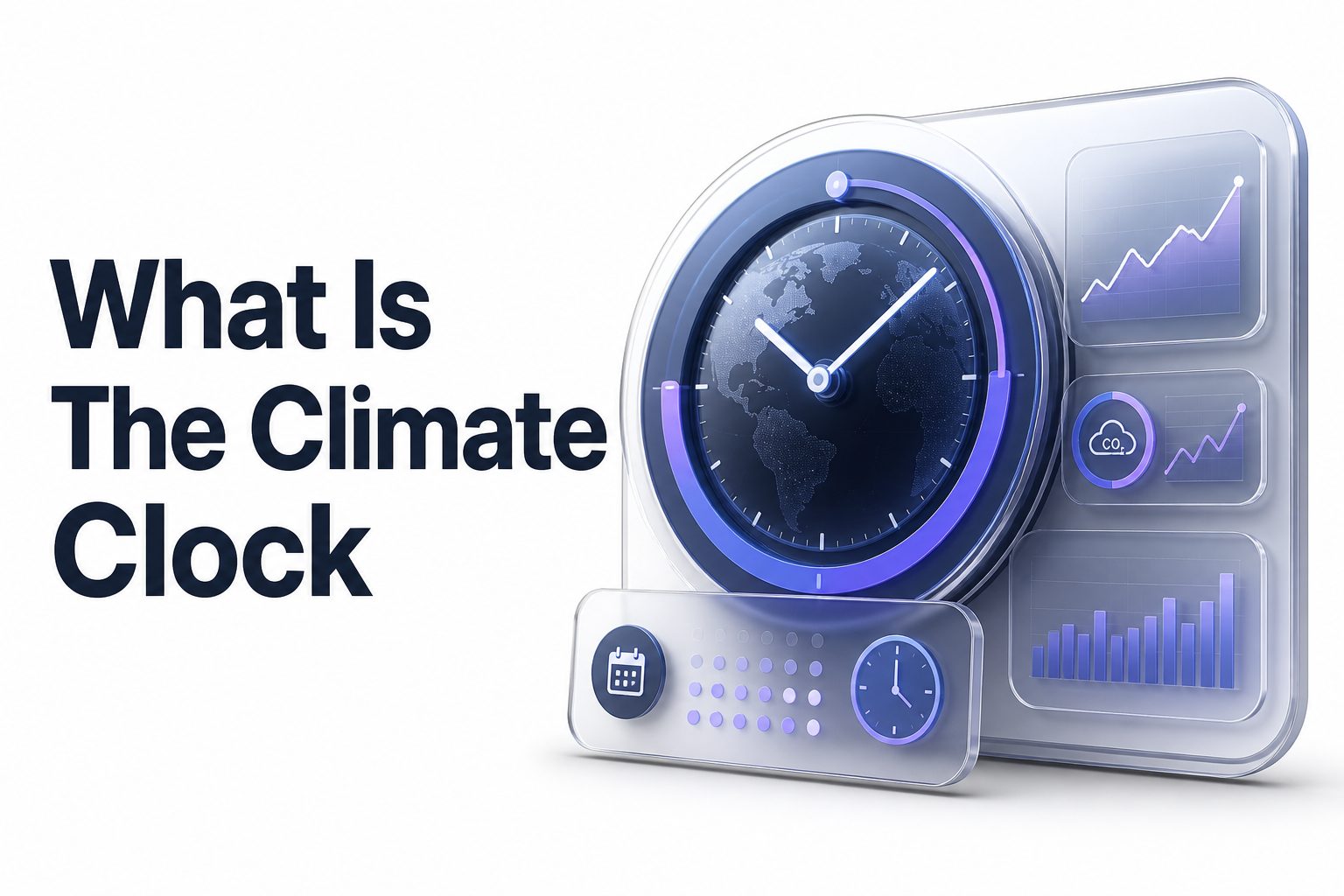 Digital climate clock counting down time to limit global warming