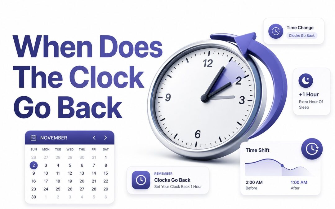 When Does the Clock Go Back? Dates and Time Change Guide